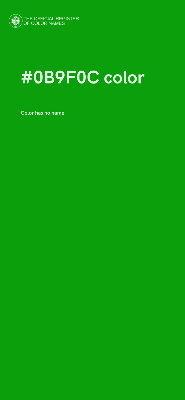#0B9F0C color image