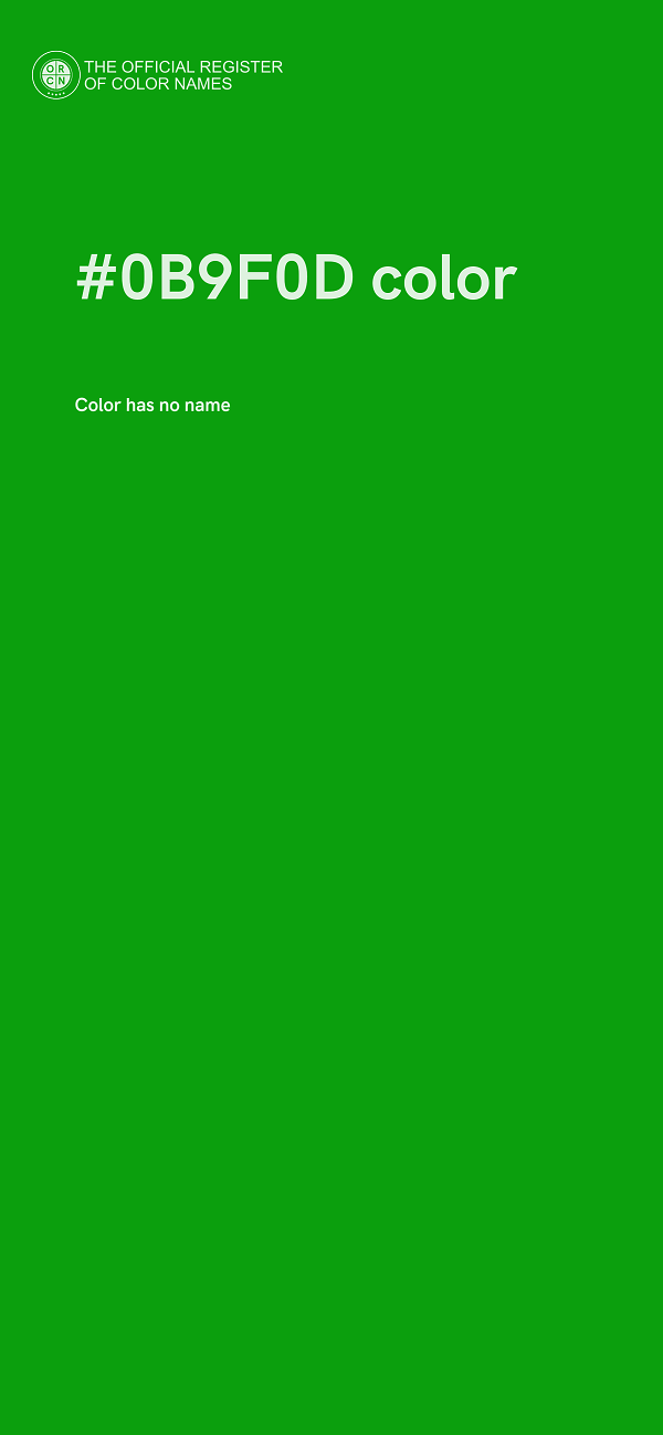 #0B9F0D color image