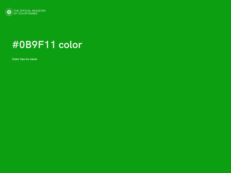 #0B9F11 color image