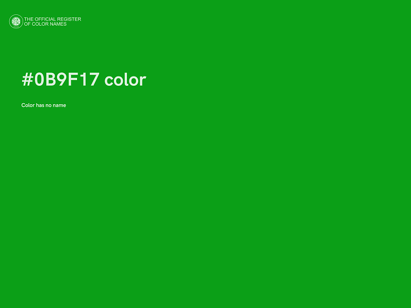 #0B9F17 color image