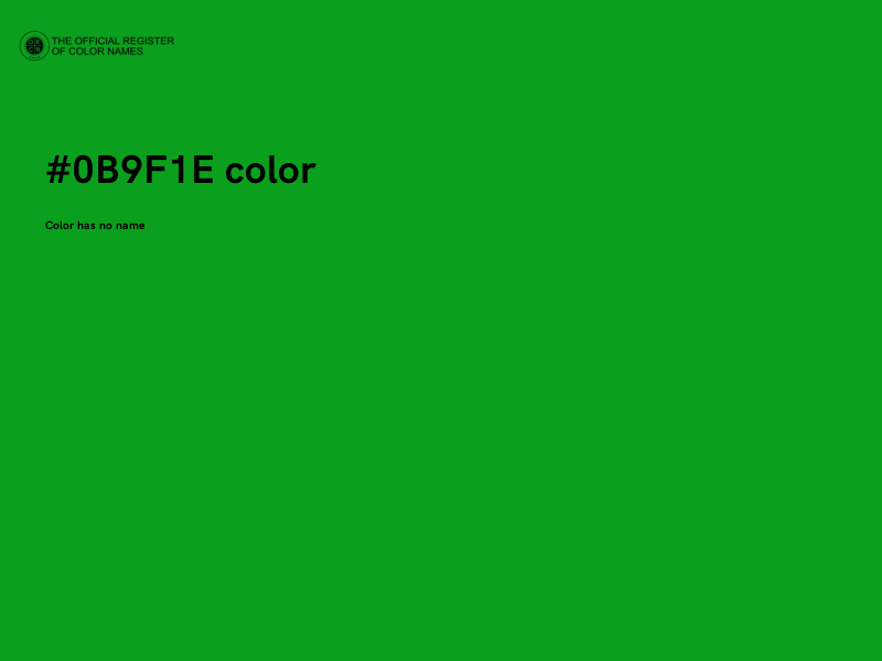 #0B9F1E color image