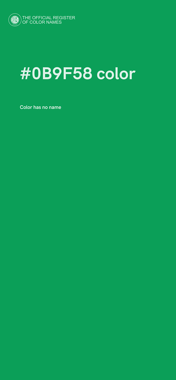 #0B9F58 color image