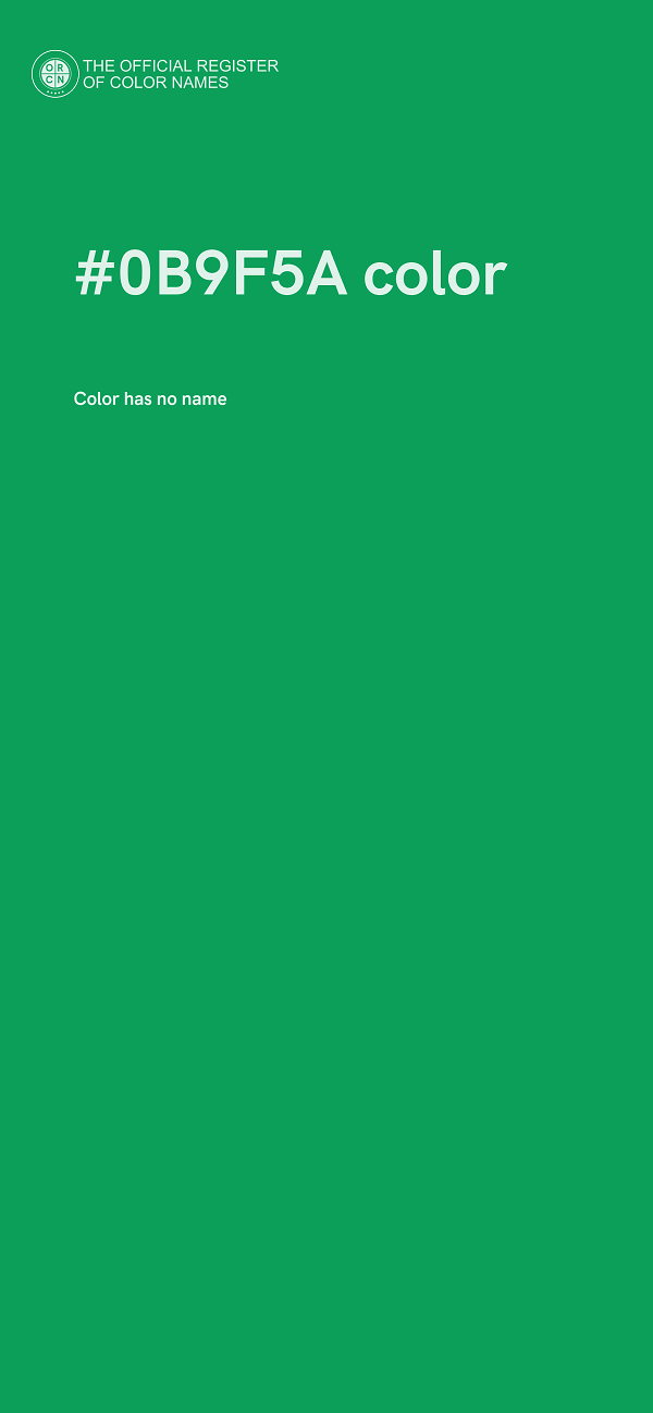 #0B9F5A color image
