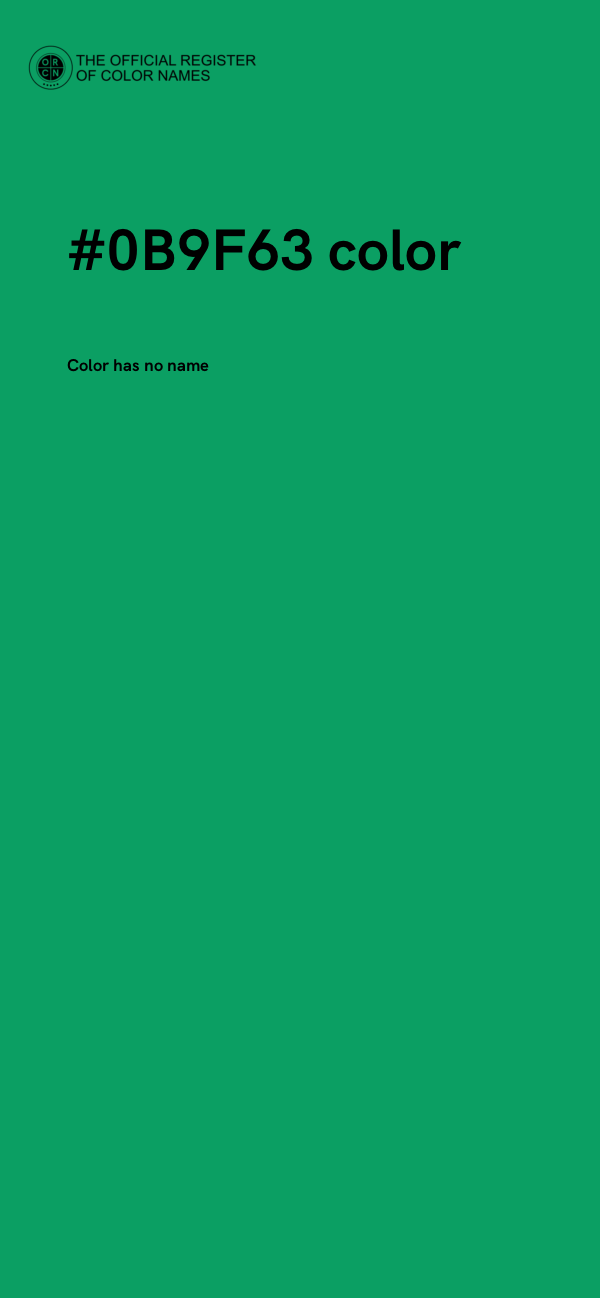 #0B9F63 color image