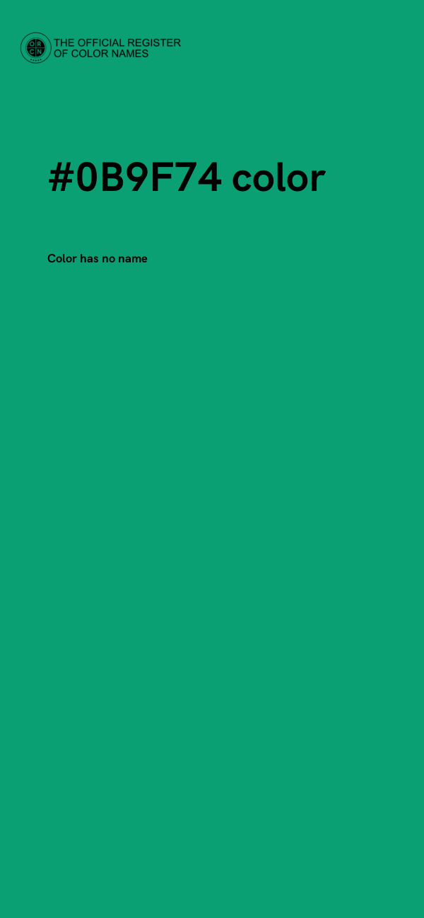 #0B9F74 color image