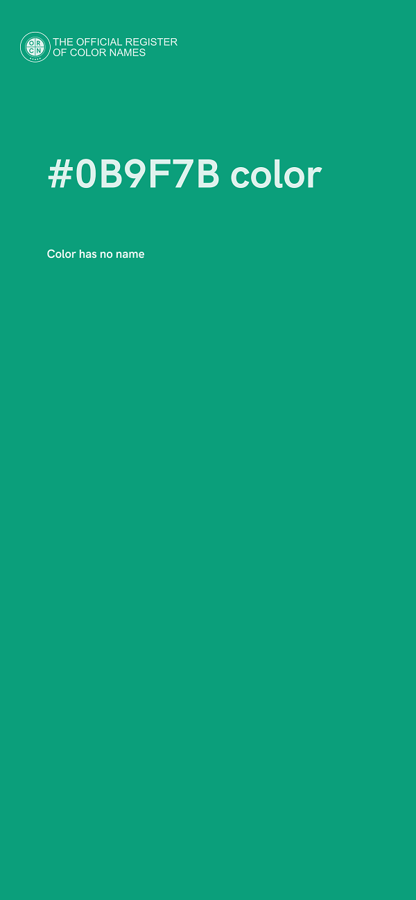#0B9F7B color image