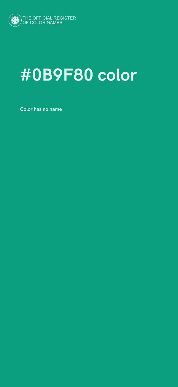 #0B9F80 color image