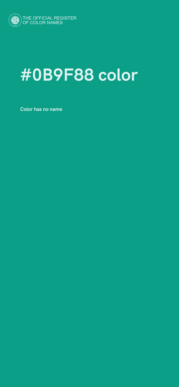 #0B9F88 color image