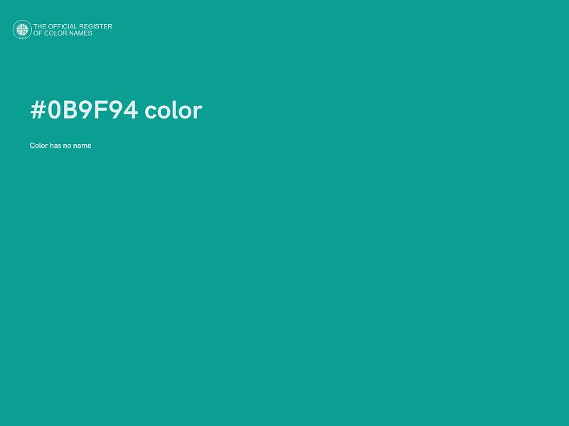 #0B9F94 color image