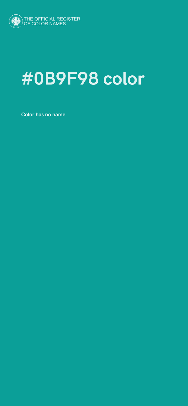 #0B9F98 color image