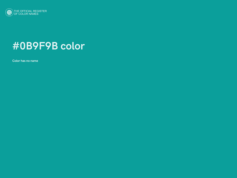 #0B9F9B color image