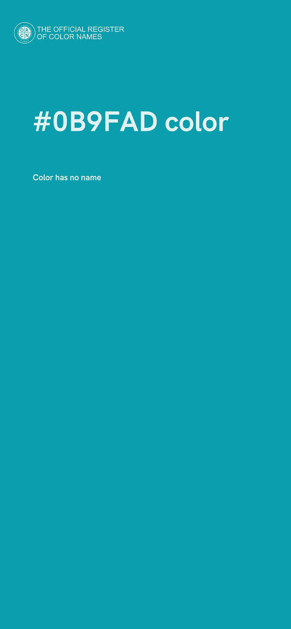 #0B9FAD color image