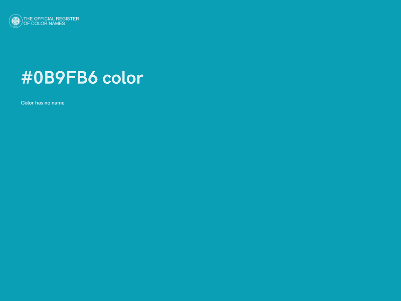 #0B9FB6 color image