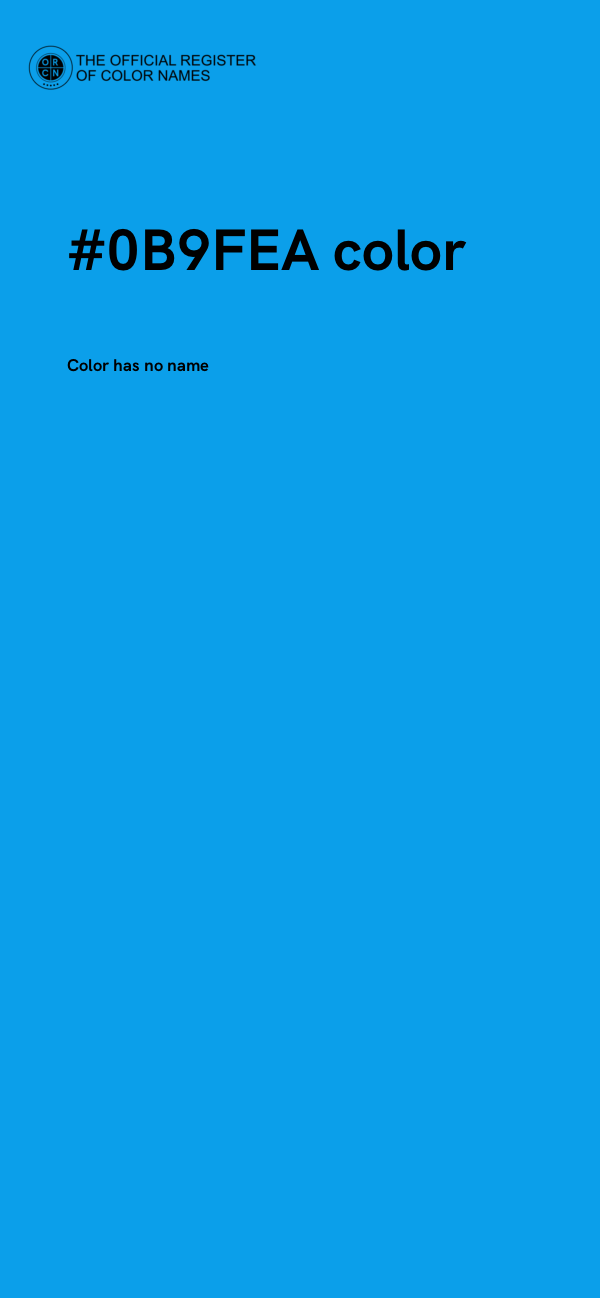#0B9FEA color image