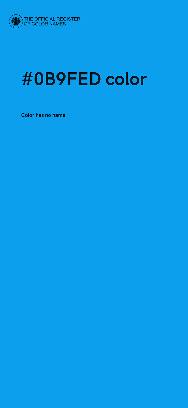 #0B9FED color image