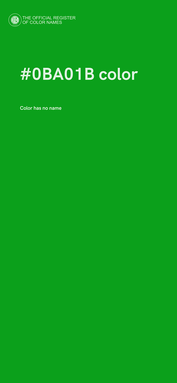 #0BA01B color image
