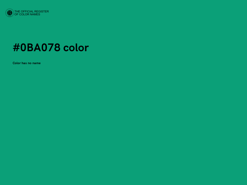 #0BA078 color image