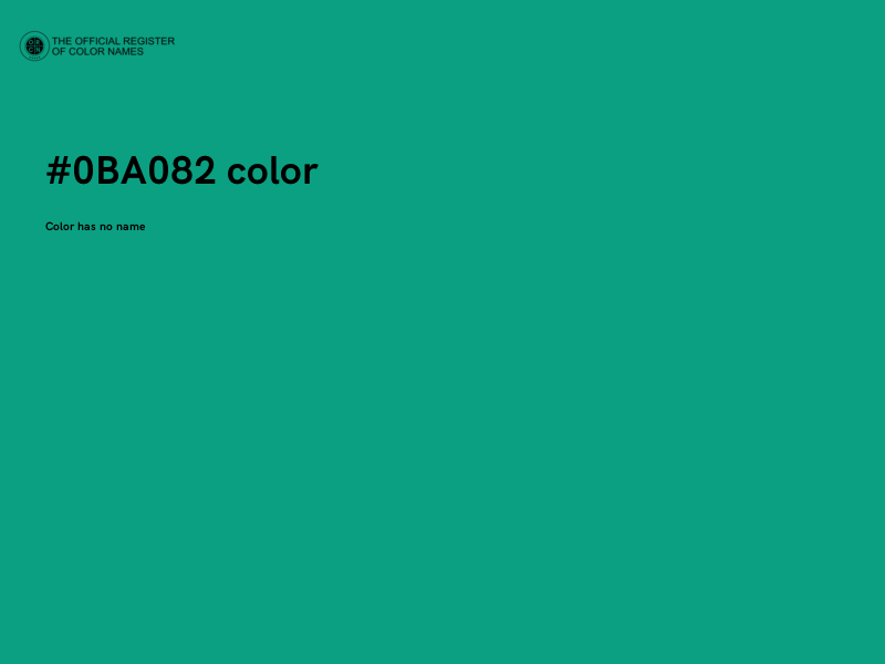 #0BA082 color image