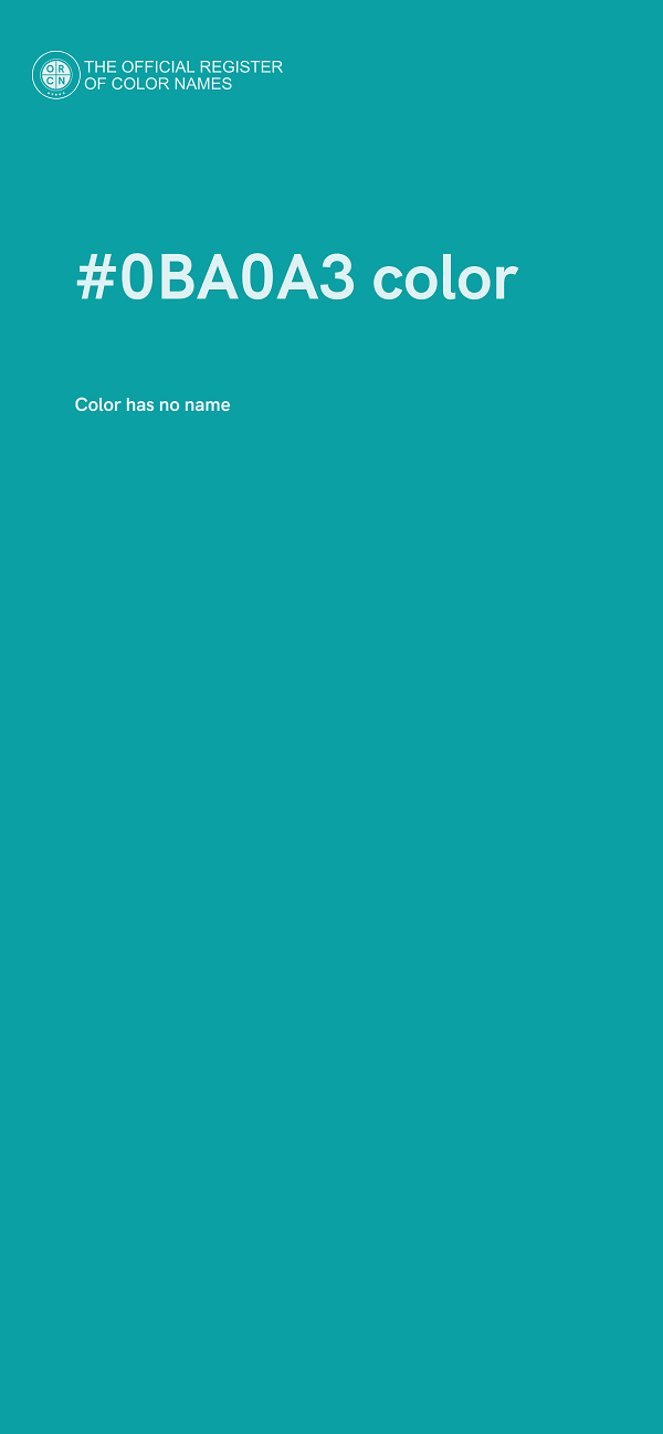 #0BA0A3 color image