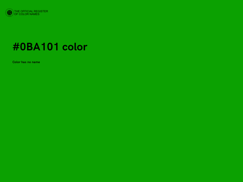 #0BA101 color image