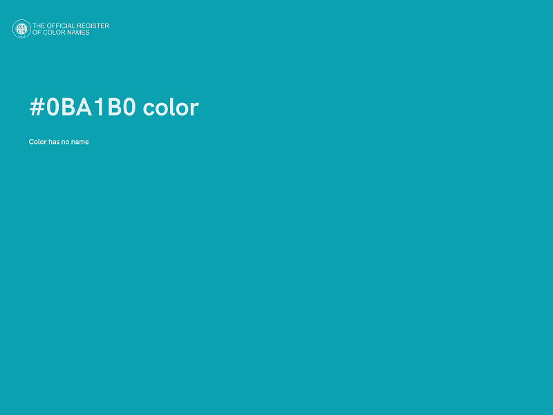 #0BA1B0 color image