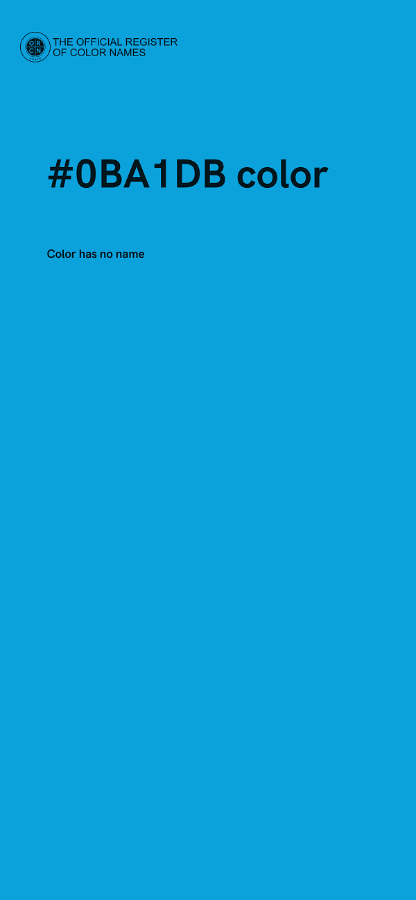 #0BA1DB color image