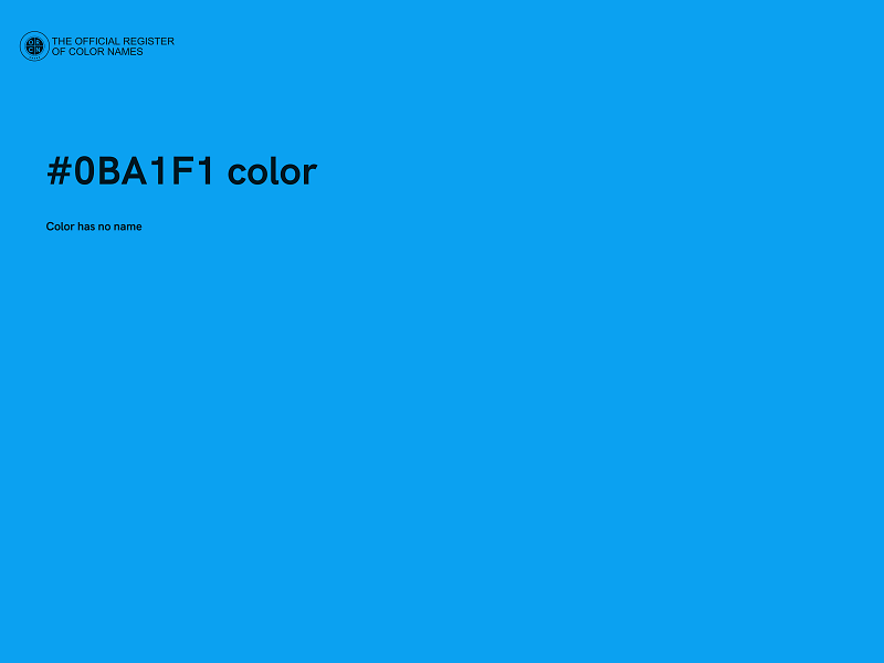 #0BA1F1 color image