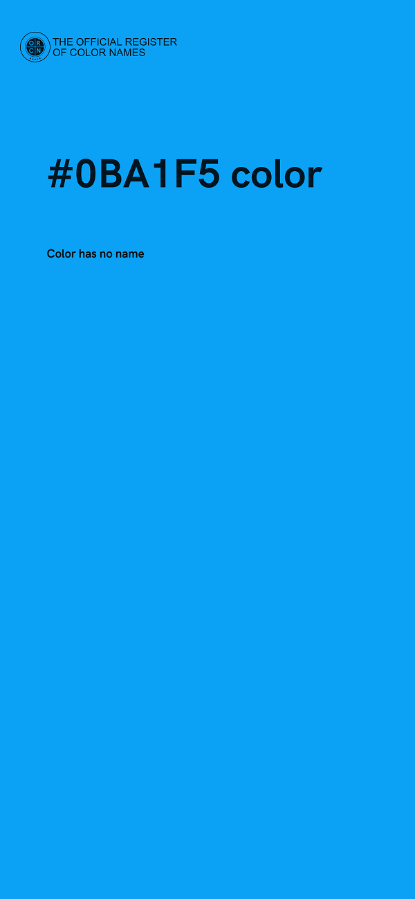 #0BA1F5 color image