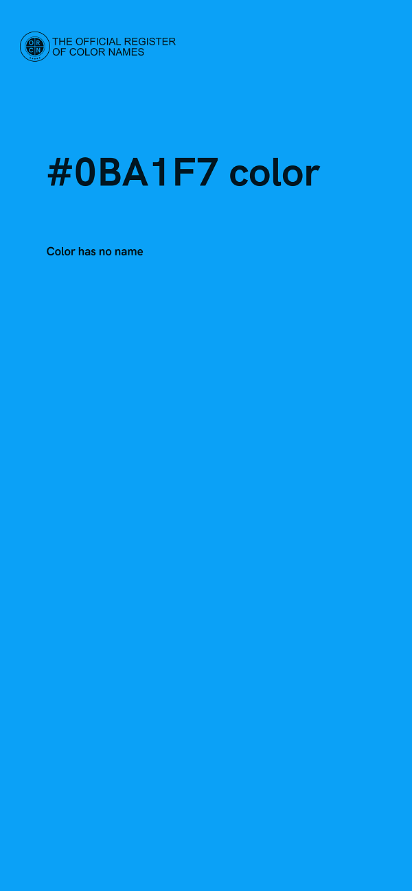 #0BA1F7 color image