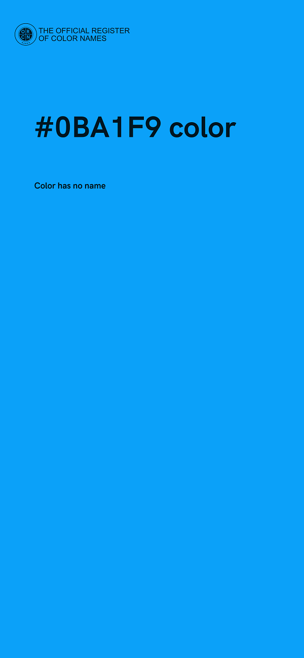 #0BA1F9 color image