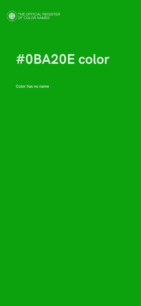 #0BA20E color image