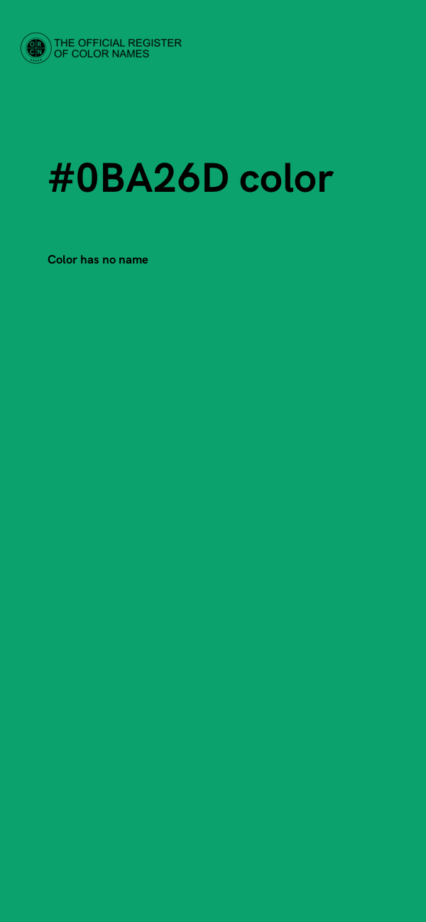 #0BA26D color image