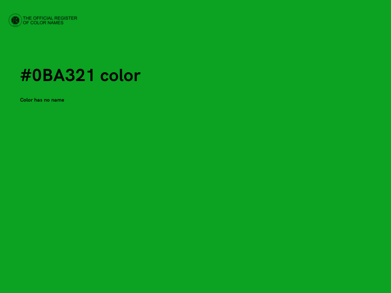 #0BA321 color image
