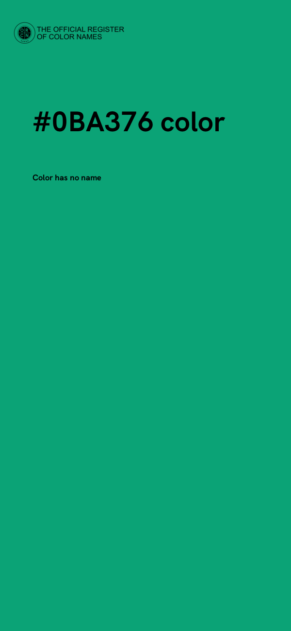 #0BA376 color image