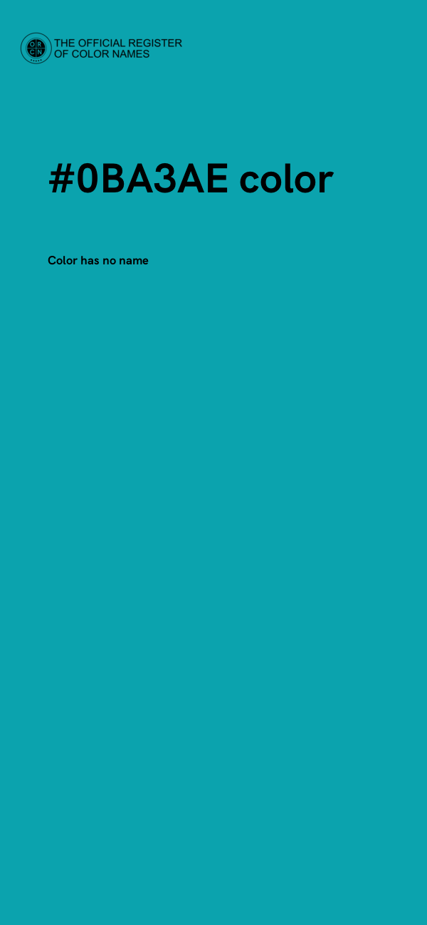 #0BA3AE color image