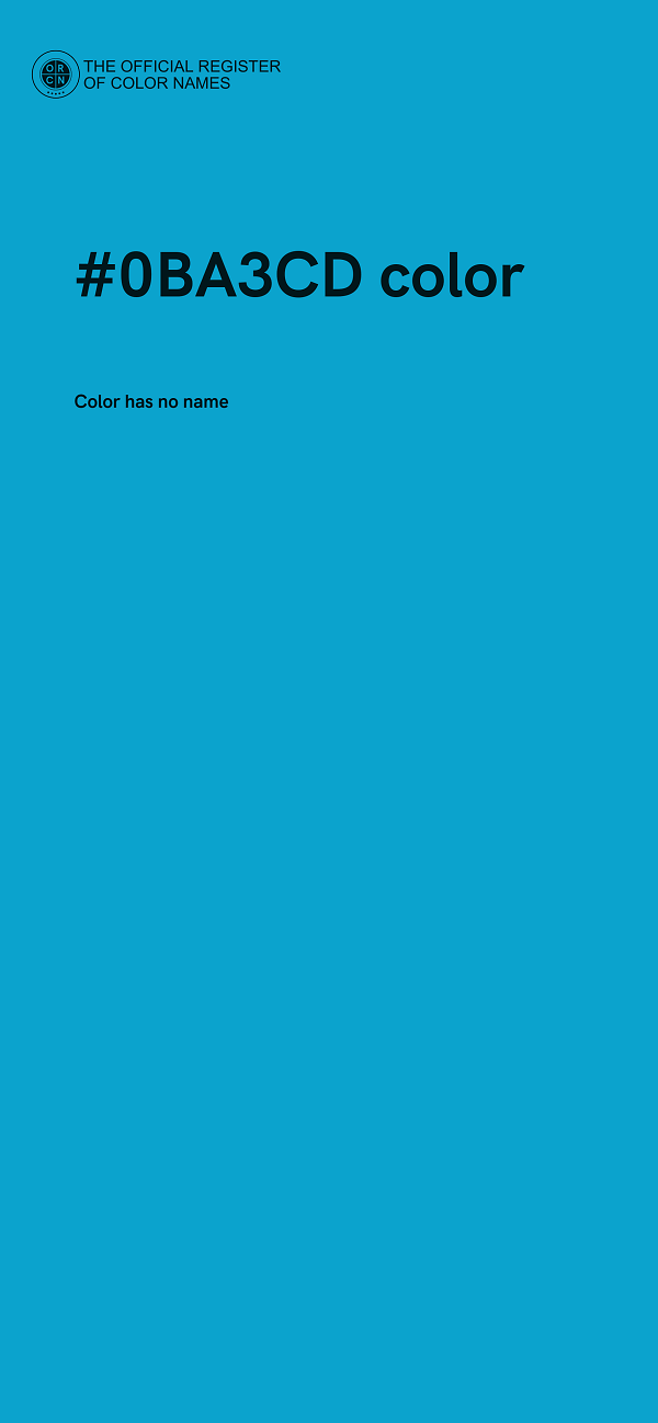 #0BA3CD color image