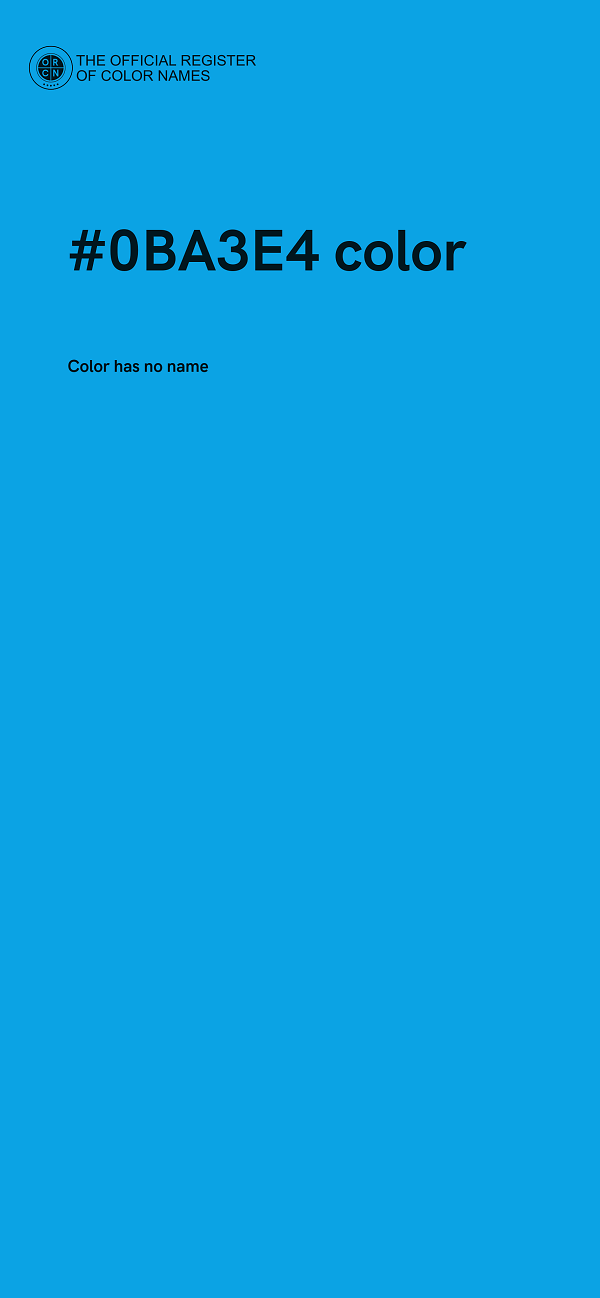 #0BA3E4 color image