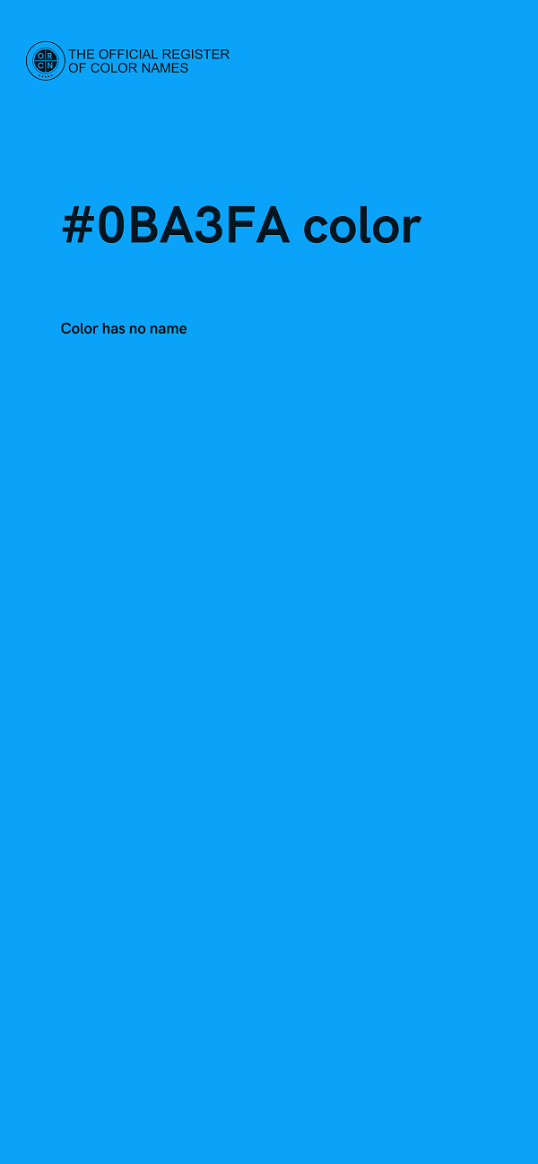 #0BA3FA color image