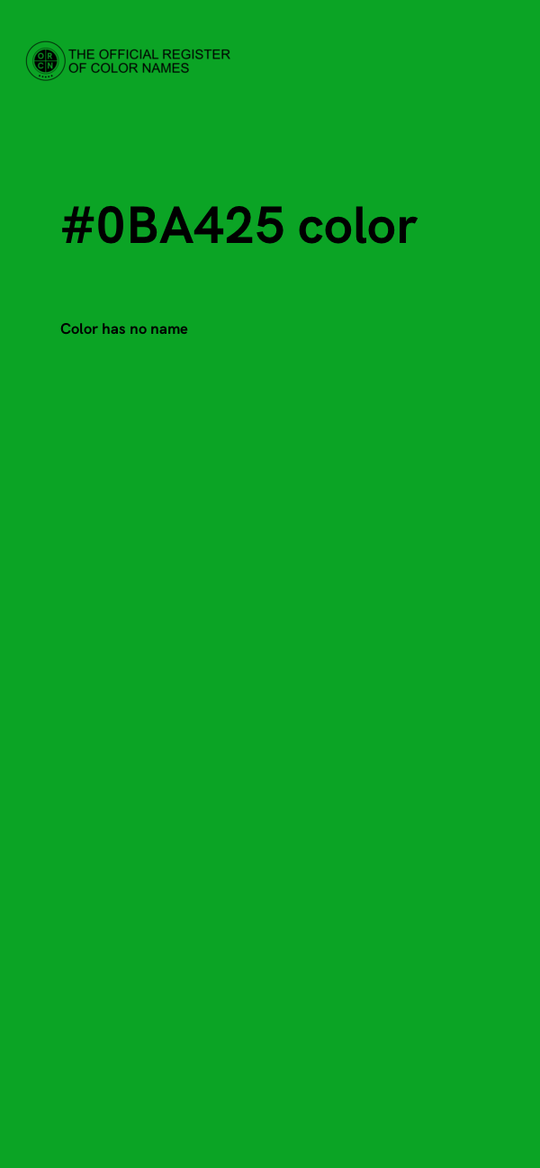 #0BA425 color image