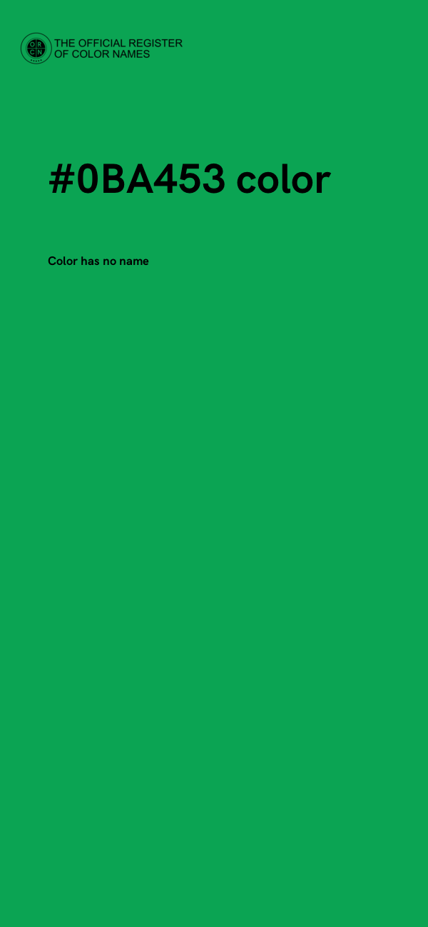 #0BA453 color image