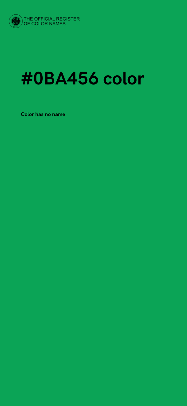 #0BA456 color image