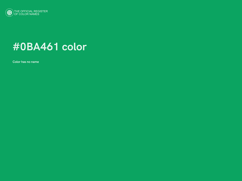 #0BA461 color image