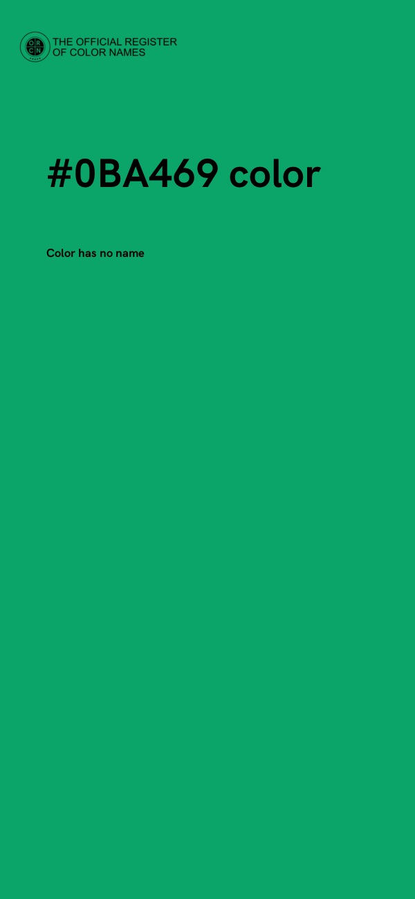 #0BA469 color image