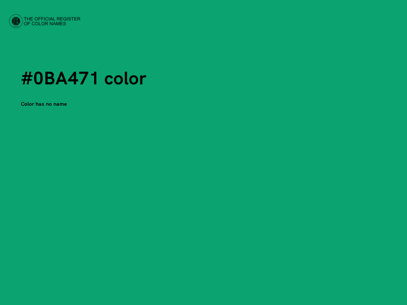 #0BA471 color image
