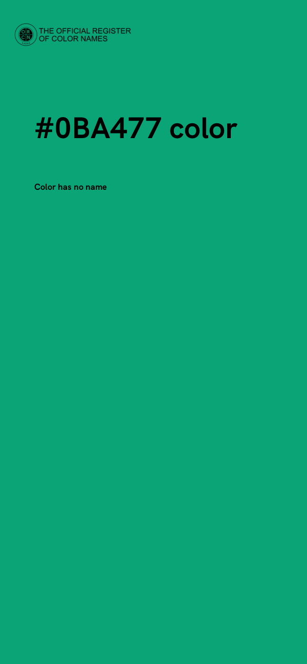 #0BA477 color image