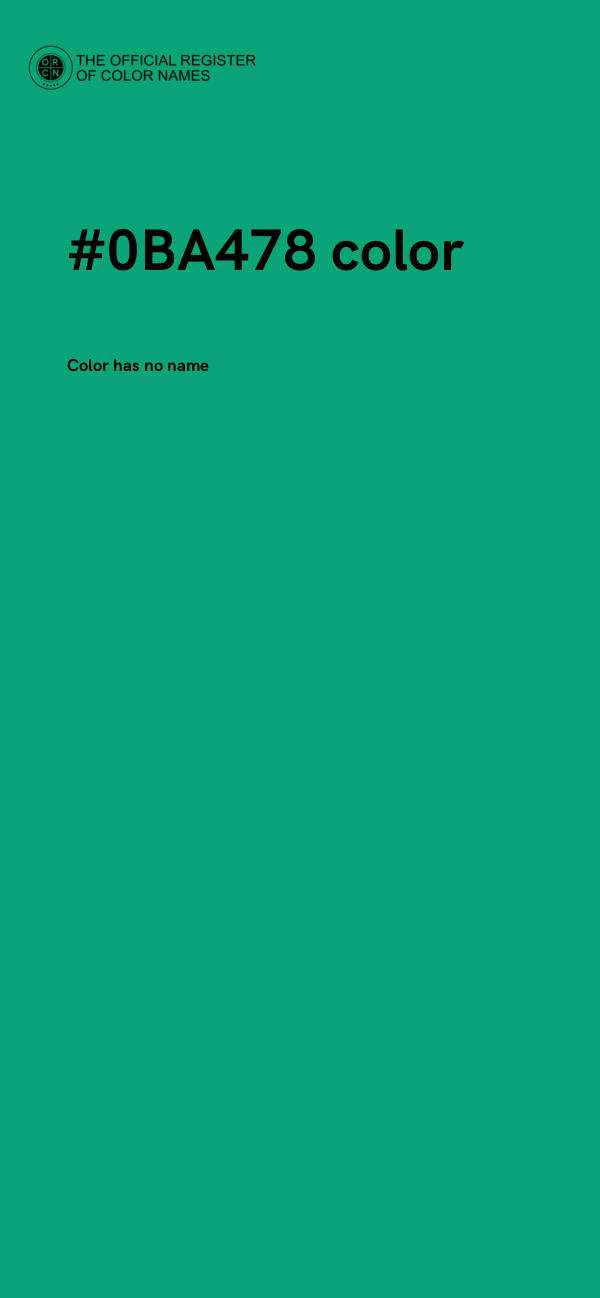 #0BA478 color image