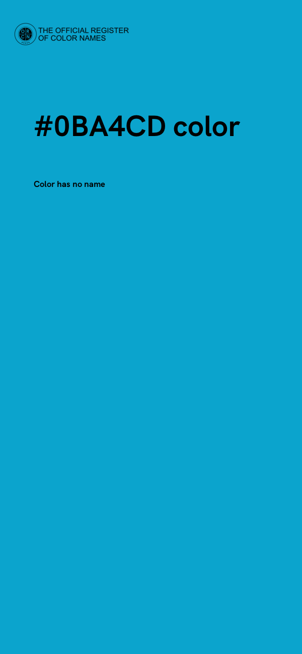 #0BA4CD color image