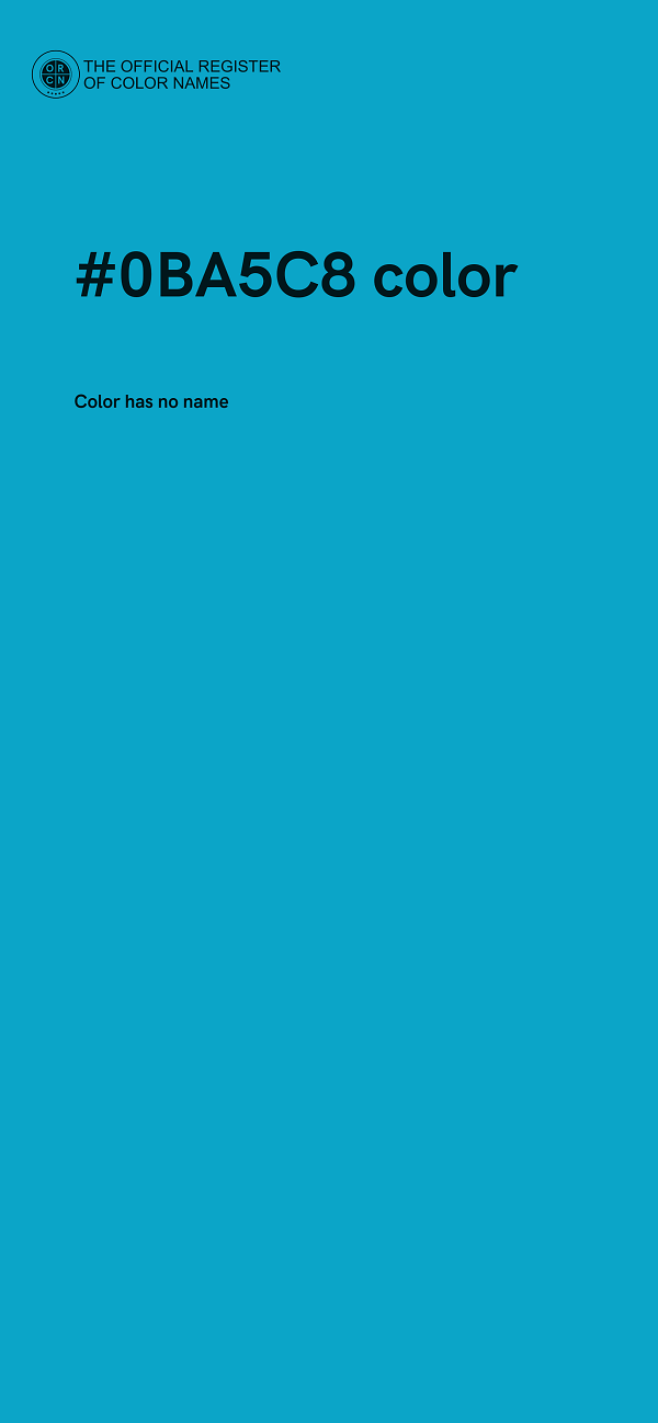 #0BA5C8 color image
