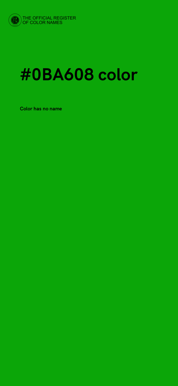 #0BA608 color image
