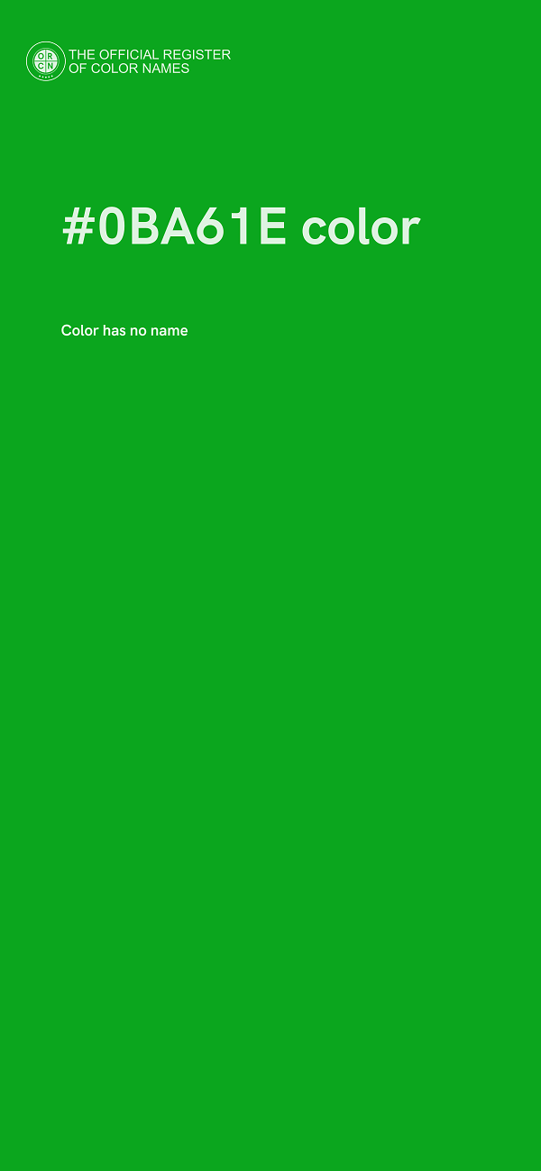 #0BA61E color image